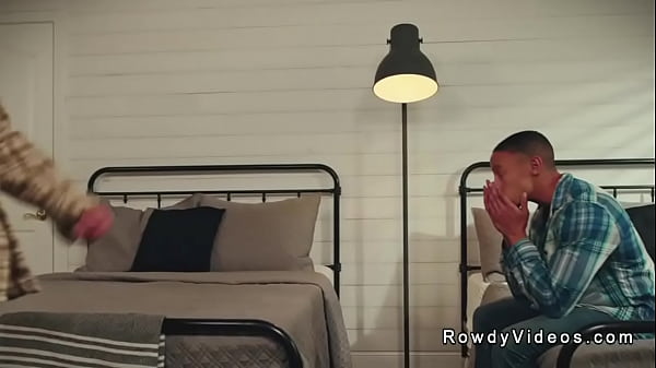 Gay cowboy anal fucks muscle black man at the conversion camp